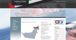 Desktop Screenshot of logisticsdubai.net